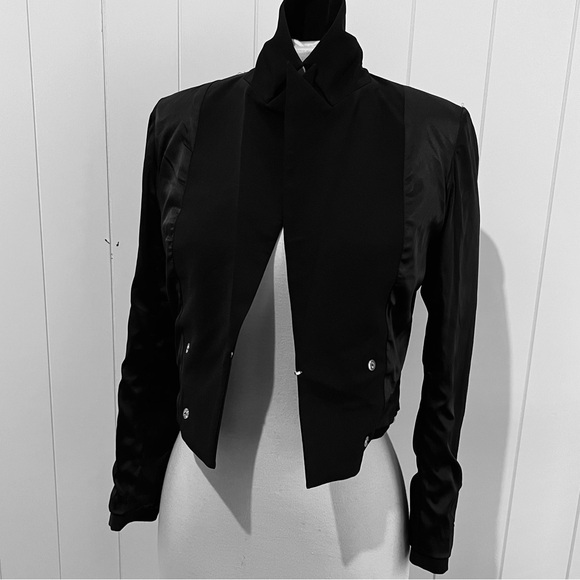 Generation Love Olivia double breasted crop blazer size 3 black - Picture 13 of 15